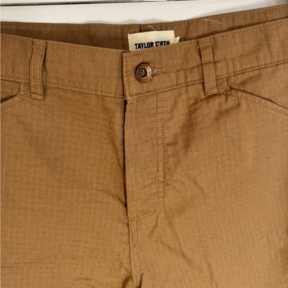 Taylor Stitch Camp Shorts Rip Stop 33 Button Fly Khaki Gorp Hiking Outdoor Beach - Picture 8 of 16
